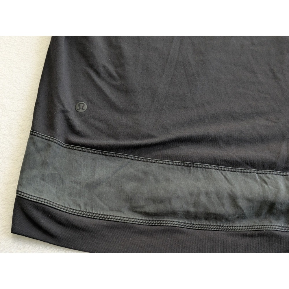Lululemon Women's Hoodie Starting Place Sweatshirt Pullover Pockets Black Size 8 - Picture 9 of 13